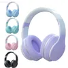 Écouteurs de téléphone portable Couleur dégradée Casques sans fil Bluetooth Stéréo Sport Écouteurs Musique avec microphone Hifi Basse Anti-bruit Casque de jeu L230914