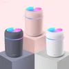 Humidifiers Creative LED Colorful Cup Humidifiers USB Home Car Mini Humidifier for Bedroom L230914