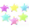 Crianças de borracha bouncy bola flash led estrela do mar brinquedos bola crianças dedo saltando bolas acender piscando bolas de estresse do bebê brinquedos de descompressão