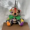 Schlüsselanhänger Designer Luxusmarken Kaii Bär Schlüsselanhänger Cartoon Charme Vintage Spielzeug Puppe Auto Schlüsselanhänger für Frauen Tasche Ornamente Schmuck Geschenk x0914