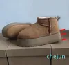 Luxo ultra mini clássico austrália mulheres chinelos bota de neve designer botas de inverno quente senhoras plataforma pele tornozelo botas sapatos