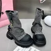 Buty kobiety płaskie kostki kowboj Chelsea buty zima platforma gladiator goth goth buty 2023 NOWOŚĆ BOTA BOTA MOTORCYKU KOBIETY ZAPATOS 230914