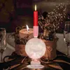 Kerzenhalter aus Glas, dekorativer Halter, zarter Kerzenhalter, kreativer Haushalts-Kerzenständer, Ornament aus Kristall