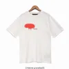 Męska i damska moda T-shirt t Koszulki projektant Angel Palm Summer Ubranie spray graffiti para krótkie rękawy High Street luźne załoga załoga