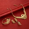 Necklace Earrings Set Gold Ring Bracelet Party African Dubai Bridal Wedding Gifts Wholesale Jewellery