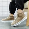 Kleid Schuhe Marke HighTop Männer Turnschuhe Leder Sneaker Mann Plattform Tennis Vulkanisierte Bunte Casual Original Herren 230912