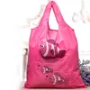 Cute Cartoon fish Shopping Bag Travel Reusable Foldable Handbag Grocery Tote Storage Home Storage Bags Fast DHL