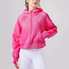 LL automne et hiver nouveau sweat à capuche de yoga épais à capuche trou de pouce manteau à capuche épais sport gym fitness veste femme pull