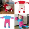 Clothing Sets Baby Romper born Clothes Crawling Jumpsuit Infant Kids Cleaning Mop Suit Costume Floors Long Sleeves Climbing Cloth 230914