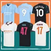 23/24 Haaland de Bruyne Soccer Jerseys 2023 Strona główna J Alvarez Gundogan Grealish Mahrez Bernardo Joao Valluco Manchesters Football Kids Kitts