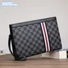 borse a tracolla da uomo 3 colori street fashion plaid business pochette semplice antifurto borsa abbinata ai colori portamonete in pelle ispessita per cellulare 6562 #