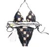 Animal Print Bikini Set Women One Piece Swimwear Summer Hot Spring Bathing Suit Woman Sexy Halter Bikinis