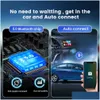 Carlinkit 4.0 Kablosuz Android Otomatik Adaptör 3.0 Kablosuz 2 In ConpleAddanidoid Carplay AI Kutusu için Evrensel Audi VW için DHPUQ BE Be