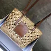 Totes Luxury large totes Shopping Bags Fold Straw weave handbags Designers Shoulder crossbody bag Casual famous purses beach Bag6