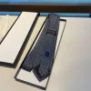 خطاب الرجال TIE Silk Necktie Black Blue Jacquard Party Party Business تصميم أزياء منسوجة مع Box 964