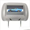 Car Video Motive Generale Poggiatesta posteriore da 7 pollici Hd Digital Sn Display a cristalli liquidi Lettore DVD1 Consegna di gocce Automobili Motociclette A Dhbk5