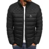 HAZZYS impression haute qualité nouveau automne et hiver hommes chaud, coupe-vent col debout fermeture éclair coton rembourré veste Casaco