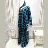 Robes décontractées Dames africaines Lâche Femmes 2023 Polka Dot Imprimé Batwing Manches Droite Longueur Vintage Soirée Night Club Robe