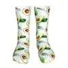 Herrensocken Avocado Tropical Fresh Fruit Polyester Casual Avocados Lover Harajuku Frühling Sommer Herbst Winter Geschenke