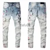 Jeans da uomo Designer jeans da uomo hip-hop moda cerniera lavaggio jeans pantaloni retrò cuciture piegate strappate design da uomo moto equitazione cool slim 243e x0914