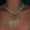 Pendanthalsband Cursive 26 Inledande bokstav Pendant Necklace Micro Pave 5A Cubic Zirconia CZ Alphabet Name SMYELLT X0913