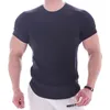 Мужские футболки, дизайнерская одежда для фитнеса, приталенные спортивные футболки, товары