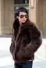 Hommes fourrure fausse fourrure hommes hiver fausse fourrure manteau Cool chaud manteaux mode marron noir mâle grande taille S-XXXLL230914