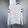 Lüks marka örgü sweater boncuklu sweatshirt c tasarımcı paltlover ceket işlemeli ceket kadın yün jacquard kazaklar uzun kollu gömlek