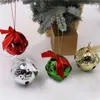 Party Supplies 1pc Christmas OpenWork Bell Bow Ribbon Metal Jingle Bells Tree Hanging Pendant Ornament Decoration For Home