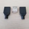 USB 2.0 Typ A Buchse Adapter Buchse Jack Gehäuse DIY Stecker Schwarz