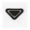 Triangle leather label p Letter Milan is used for clothing Bag Jewelry shoes hats hair accessories hair clips and other accessories DIY versatile and multi-color