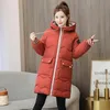 Casual long cotton-padded women's 2023 new autumn and winter clothes loose large size women's cotton-padded jacket bread1818
