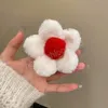 Flower Khaki Rose Red Hair Claw Hair Clip for Women Temperament Ponytail Hairpin Hair Crab Fashion Plush Korean hårtillbehör