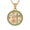 Collane con ciondolo 12 Collana con segno zodiacale Catena con clavicola in rame Leone Ariete Pendenti con pesci Fascino Stella Girocollo Astrologia Catene d'oro per Dhsqw