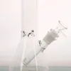 Factory Retail 8" Height Small Transparent High Quality Glass Water Tobacco Pipe Bong/Hookah Clear Beaker With Ice Catcher/Hookah Pipe Bong