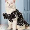 Vêtements pour chiens Robe de chat Belle lavable Chiot Coeur Impression Vêtements d'été Fournitures pour animaux de compagnie