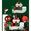 Le più nuove decorazioni natalizie Ornamento natalizio Pendenti pupazzo di neve di Natale con maschera per il viso Albero di Natale fai da te Festa in famiglia Regalo carino 9000 7000
