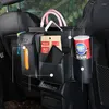 Organisateur de voiture 1X sac de rangement de siège universel en cuir PU boîte multifonction rangement intérieur rangement Auto