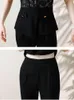 Pantalon de deux pièces pour femmes, grande taille, costume de pantalon, col en V, chemise en dentelle, haut et pantalon, tenue assortie, vêtements de mode coréens chics 2023