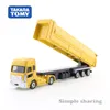 Diecast Model Tomy Lange Type Tomica No.147 UD Vrachtwagens Quon Trailer Dump Legering Kids Kerstcadeau Speelgoed voor Jongens 230912