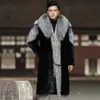 Men's Trench Coats Luxury North Winter Faux Fur Long Jackets 2023 Brand Thicken Fluffy Fuzzy Overcoat Cardigan Parka Outwears 230914