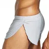 Мужские Ropa Interior Hombre Ice Silk закругленные домашние брюки 4 шт. Короткие пижамы Сексуальные боксеры Para Gay Underwear Underpants262x