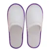 Conjunto de accesorios para el baño, calzado, zapatillas desechables, 10 pares, zapatillas de algodón con punta cerrada, sandalias para el hogar, zapatos de hospitalidad