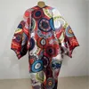 Women's Swimwear 2024 Saudi Arabia's Loose Printed Silk Maxi Dress Summer Beach Bohemian Robe Africa Kaftan kimono Swim Suit Batwing Sleeve 230914