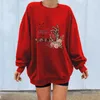 Sweats à capuche pour femmes femmes sans capuche pull en tricot pantalon ensemble hiver mode imprimé léopard multicolore fermeture éclair manches longues athlétique
