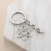 Porte-clés souvenirs porte-clés pour professeur de chimie de biologie avec pendentif ADN porte-clés cadeau livraison directe