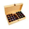 Boîte en bois pour huiles essentielles, 25 trous, bouteilles de 5ml, 10ml, 15ml, SPA, YOGA, Club, aromathérapie, mallette de rangement, organisateur, conteneur 203e