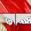 Women's Cape Halloween King Cosplay Cloak Queen Costume Masquerade Cape Prince Princess Robe Christmas Party Adult and Kid's Cloak L230914