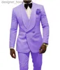 Herrenanzüge Blazer Weiß Männer Hochzeit Smoking Schal Revers Bräutigam Anzüge Blazer 2 Stück Dobby Prom Party Abendessen Jacke Kleidung Maßgeschneidert (Jacke + Hose + Schleife) L230914