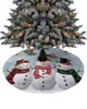 크리스마스 장식 나무 눈사람 눈송이 스커트 Xmas 홈 용품 라운드 스커트베이스 커버